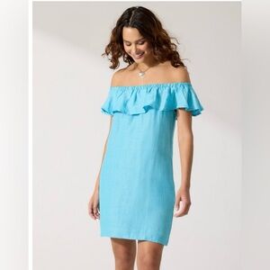 Tommy Bahama St. Lucia Linen-Blend Off-the-
Shoulder Coverup
Dress size Medium